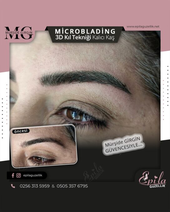 Nazilli - Microblading 3D Kıl Tekniği Kalıcı Kaş Kontürü