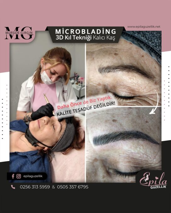 Nazilli - Microblading 3D Kıl Tekniği Kalıcı Kaş Kontürü