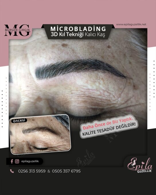 Nazilli - Microblading 3D Kıl Tekniği Kalıcı Kaş Kontürü