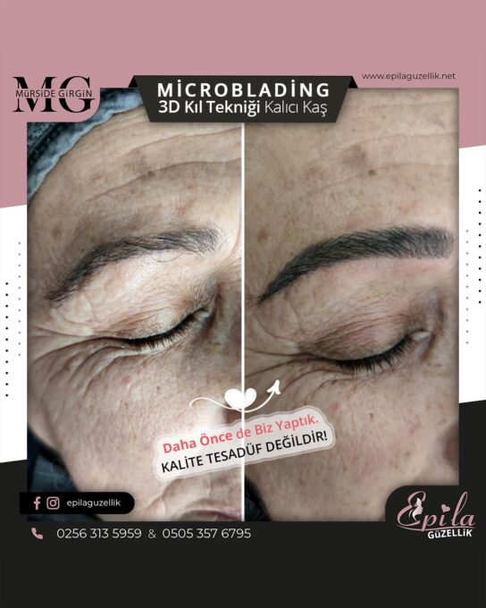 Nazilli - Microblading 3D Kıl Tekniği Kalıcı Kaş Kontürü