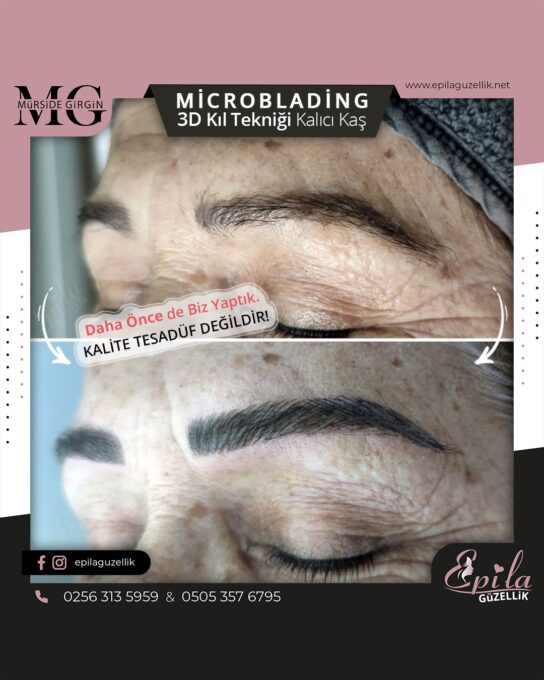 Nazilli - Microblading 3D Kıl Tekniği Kalıcı Kaş Kontürü