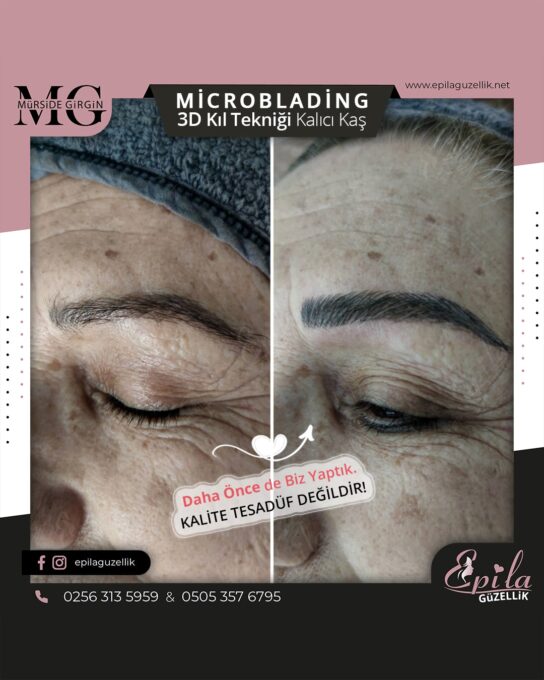 Nazilli - Microblading 3D Kıl Tekniği Kalıcı Kaş Kontürü