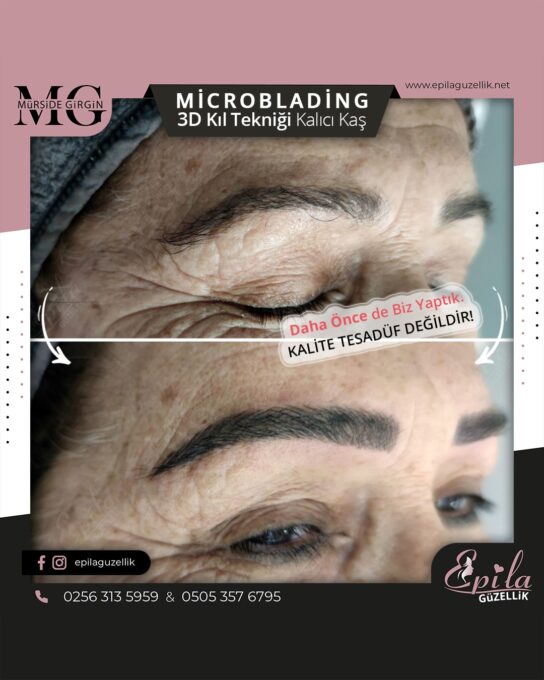 Nazilli - Microblading 3D Kıl Tekniği Kalıcı Kaş Kontürü