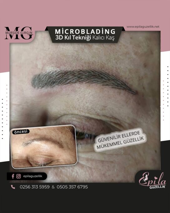 Nazilli - Microblading 3D Kıl Tekniği Kalıcı Kaş Kontürü