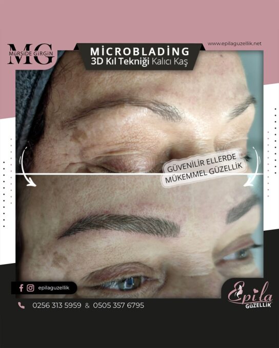 Nazilli - Microblading 3D Kıl Tekniği Kalıcı Kaş Kontürü