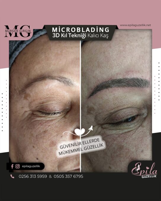 Nazilli - Microblading 3D Kıl Tekniği Kalıcı Kaş Kontürü