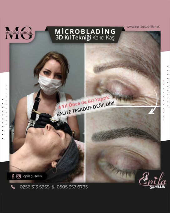 Nazilli - Microblading 3D Kıl Tekniği Kalıcı Kaş Kontürü