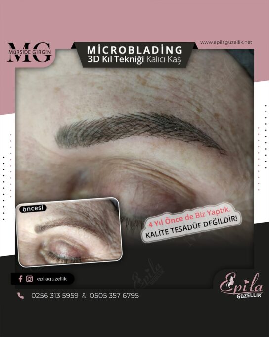 Nazilli - Microblading 3D Kıl Tekniği Kalıcı Kaş Kontürü