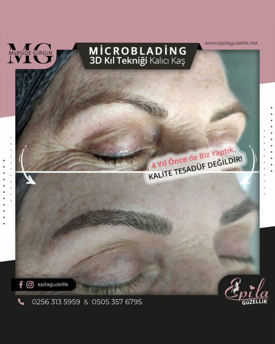 Nazilli - Microblading 3D Kıl Tekniği Kalıcı Kaş Kontürü