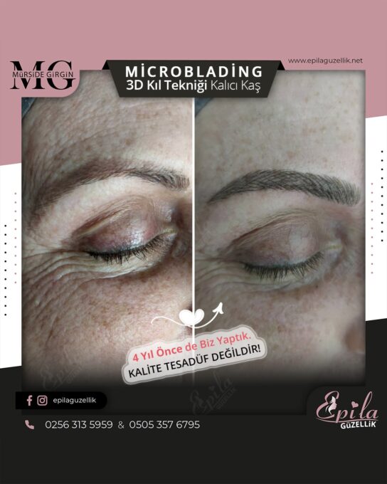 Nazilli - Microblading 3D Kıl Tekniği Kalıcı Kaş Kontürü