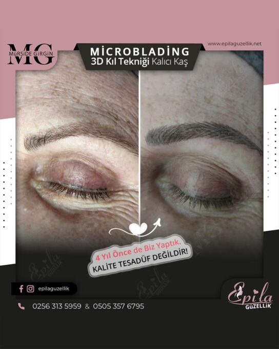 Nazilli - Microblading 3D Kıl Tekniği Kalıcı Kaş Kontürü