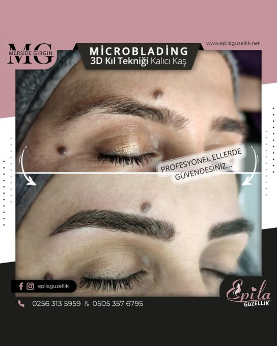 Nazilli - Microblading 3D Kıl Tekniği Kalıcı Kaş Kontürü