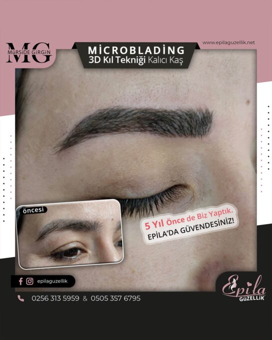 Nazilli - Microblading 3D Kıl Tekniği Kalıcı Kaş Kontürü