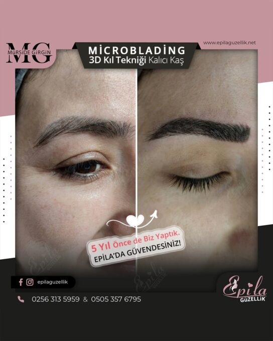 Nazilli - Microblading 3D Kıl Tekniği Kalıcı Kaş Kontürü