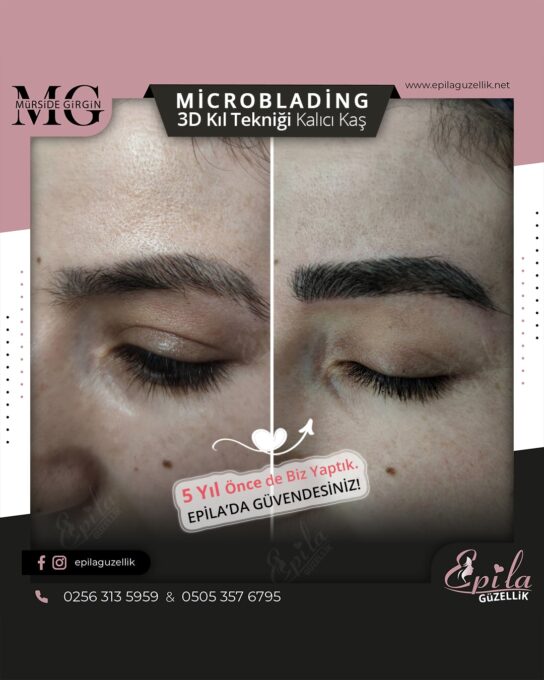 Nazilli - Microblading 3D Kıl Tekniği Kalıcı Kaş Kontürü