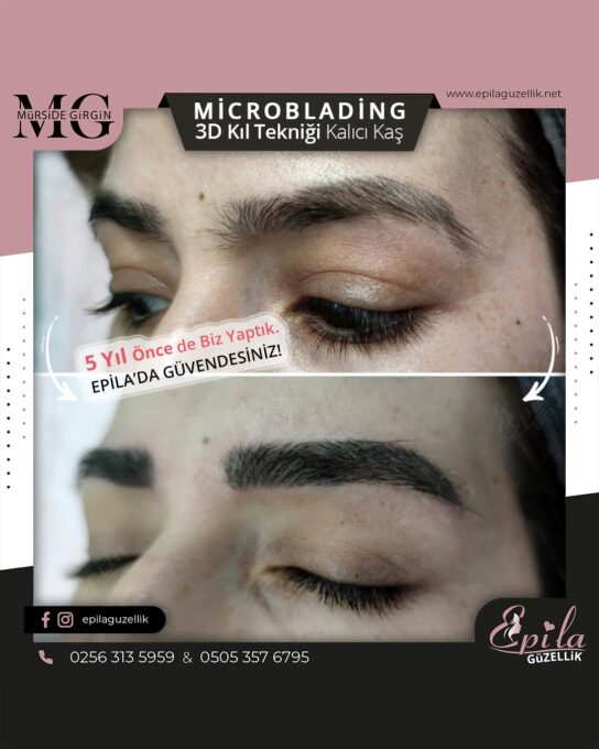 Nazilli - Microblading 3D Kıl Tekniği Kalıcı Kaş Kontürü