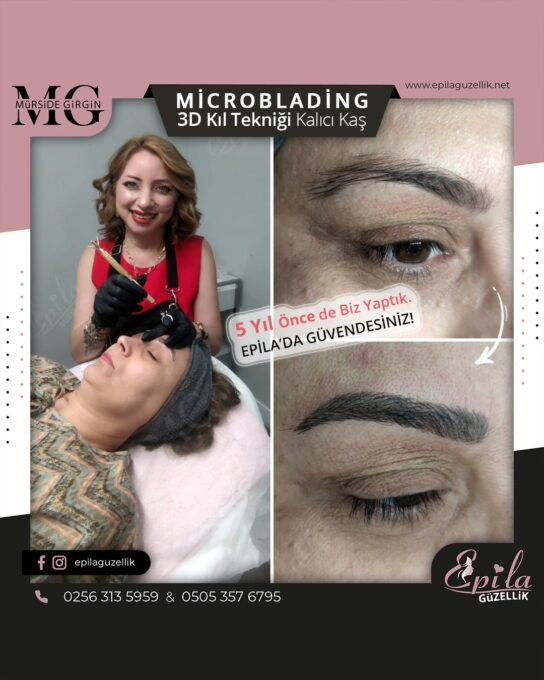 Nazilli - Microblading 3D Kıl Tekniği Kalıcı Kaş Kontürü