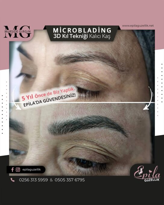 Nazilli - Microblading 3D Kıl Tekniği Kalıcı Kaş Kontürü