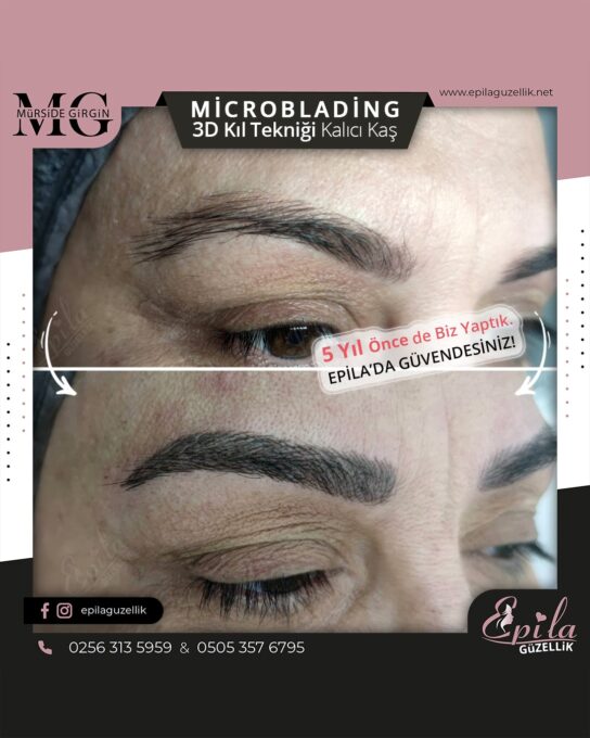 Nazilli - Microblading 3D Kıl Tekniği Kalıcı Kaş Kontürü