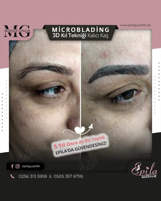 Nazilli - Microblading 3D Kıl Tekniği Kalıcı Kaş Kontürü