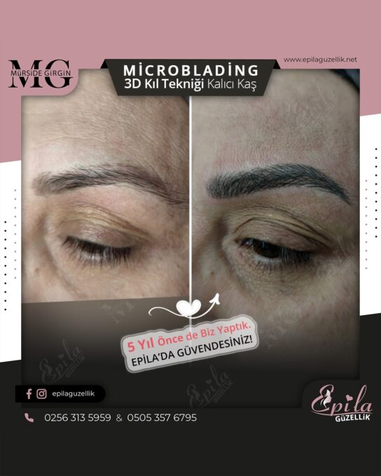 Nazilli - Microblading 3D Kıl Tekniği Kalıcı Kaş Kontürü