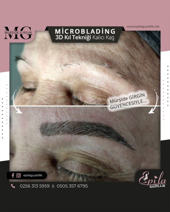 Nazilli - Microblading 3D Kıl Tekniği Kalıcı Kaş Kontürü