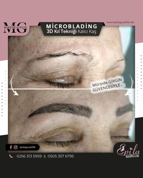 Nazilli - Microblading 3D Kıl Tekniği Kalıcı Kaş Kontürü