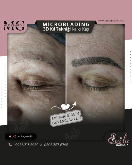 Nazilli - Microblading 3D Kıl Tekniği Kalıcı Kaş Kontürü