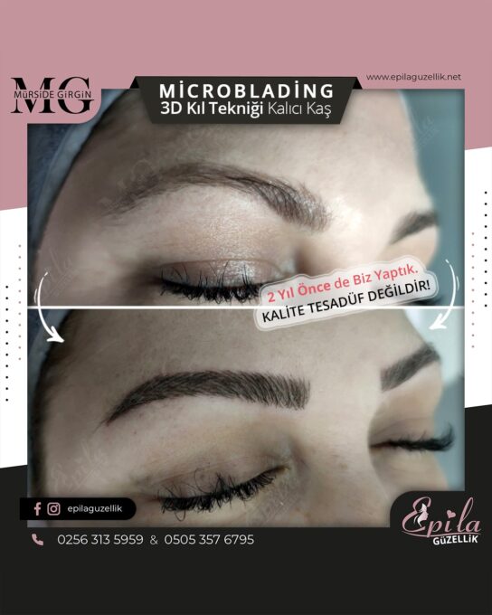 Nazilli - Microblading 3D Kıl Tekniği Kalıcı Kaş Kontürü