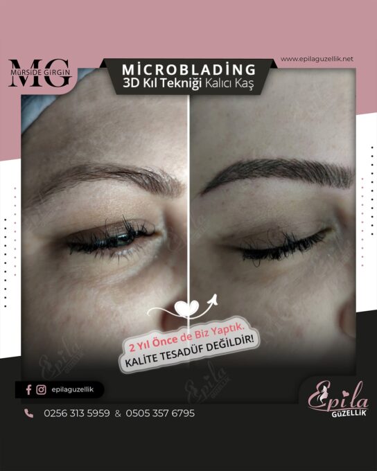 Nazilli - Microblading 3D Kıl Tekniği Kalıcı Kaş Kontürü