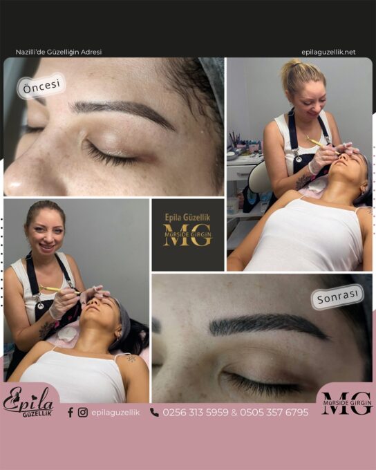 Nazilli - Microblading 3D Kıl Tekniği Kalıcı Kaş Kontürü