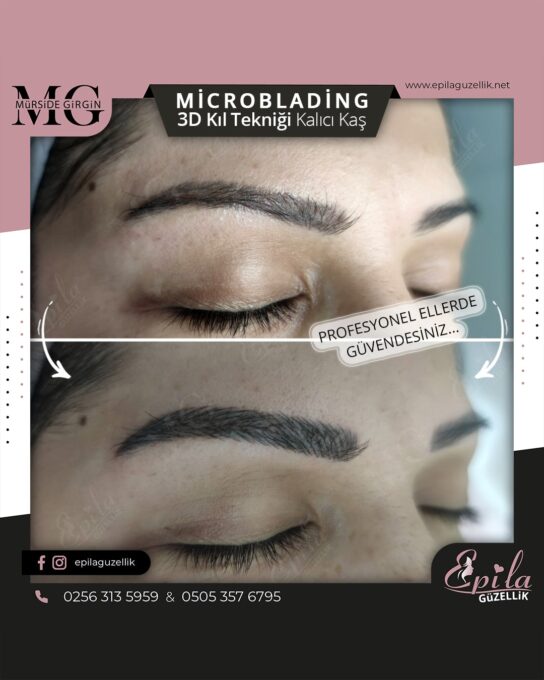 Nazilli - Microblading 3D Kıl Tekniği Kalıcı Kaş Kontürü