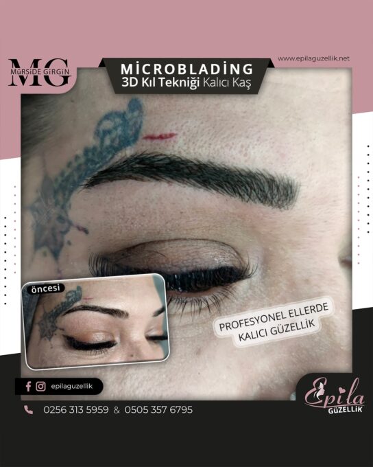 Nazilli - Microblading 3D Kıl Tekniği Kalıcı Kaş Kontürü