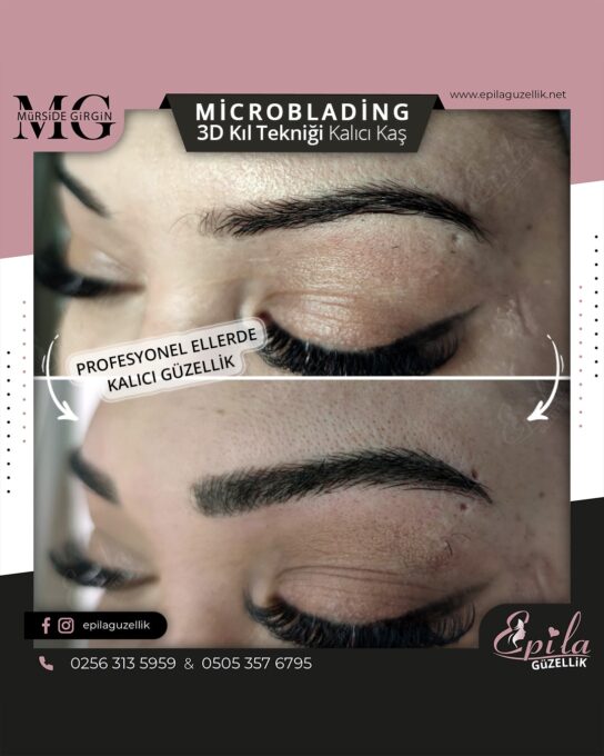 Nazilli - Microblading 3D Kıl Tekniği Kalıcı Kaş Kontürü