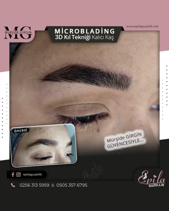 Nazilli - Microblading 3D Kıl Tekniği Kalıcı Kaş Kontürü