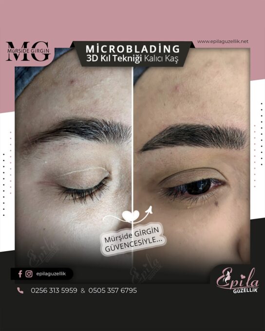 Nazilli - Microblading 3D Kıl Tekniği Kalıcı Kaş Kontürü