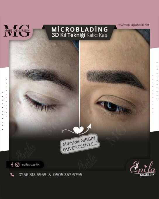 Nazilli - Microblading 3D Kıl Tekniği Kalıcı Kaş Kontürü