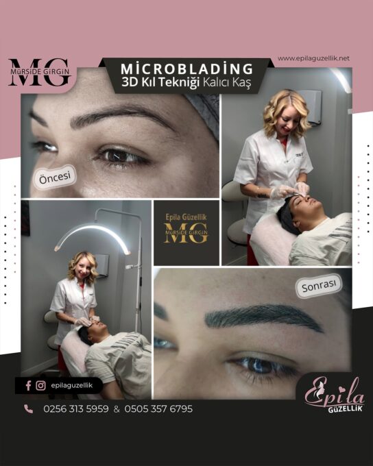 Nazilli - Microblading 3D Kıl Tekniği Kalıcı Kaş Kontürü