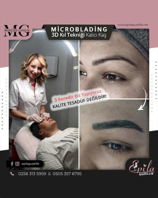 Nazilli - Microblading 3D Kıl Tekniği Kalıcı Kaş Kontürü