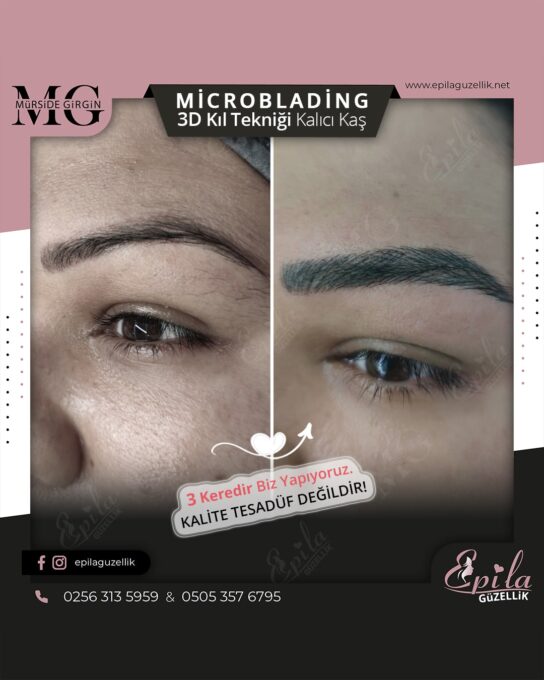 Nazilli - Microblading 3D Kıl Tekniği Kalıcı Kaş Kontürü