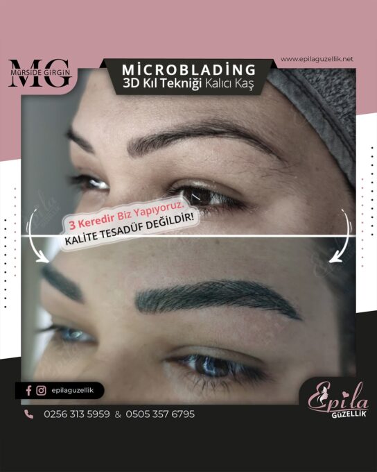 Nazilli - Microblading 3D Kıl Tekniği Kalıcı Kaş Kontürü