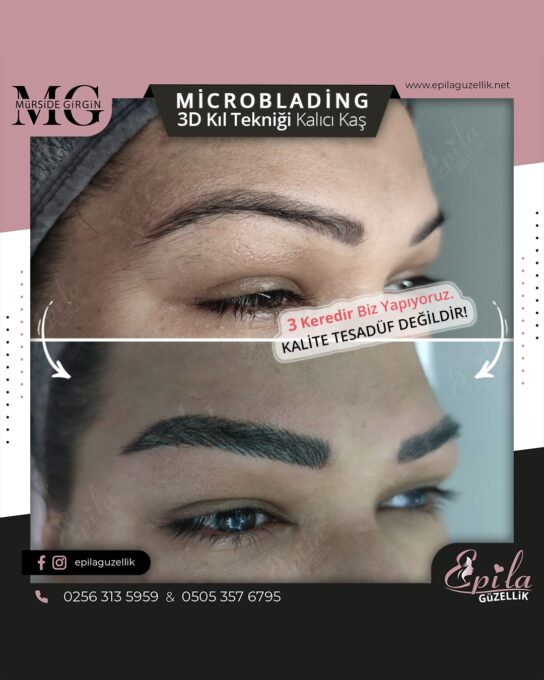 Nazilli - Microblading 3D Kıl Tekniği Kalıcı Kaş Kontürü