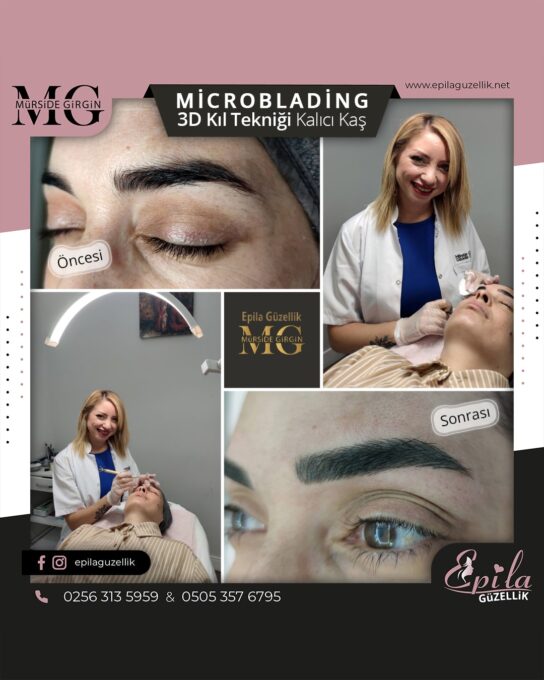 Nazilli - Microblading 3D Kıl Tekniği Kalıcı Kaş Kontürü