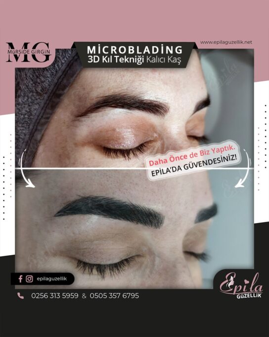 Nazilli - Microblading 3D Kıl Tekniği Kalıcı Kaş Kontürü