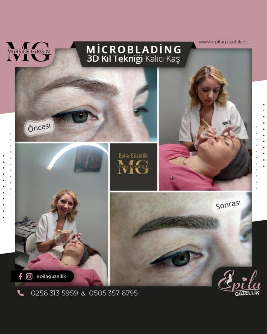 Nazilli - Microblading 3D Kıl Tekniği Kalıcı Kaş Kontürü