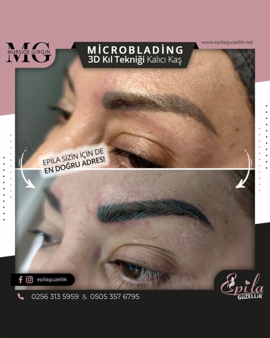 Nazilli - Microblading 3D Kıl Tekniği Kalıcı Kaş Kontürü