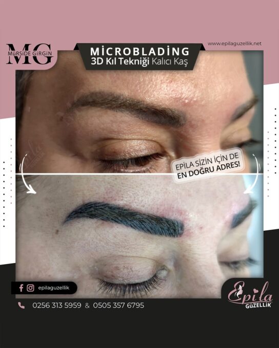 Nazilli - Microblading 3D Kıl Tekniği Kalıcı Kaş Kontürü