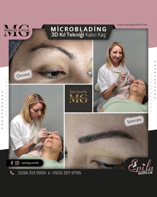 Nazilli - Microblading 3D Kıl Tekniği Kalıcı Kaş Kontürü