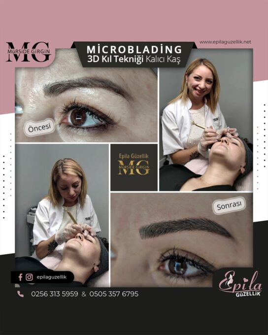 Nazilli - Microblading 3D Kıl Tekniği Kalıcı Kaş Kontürü