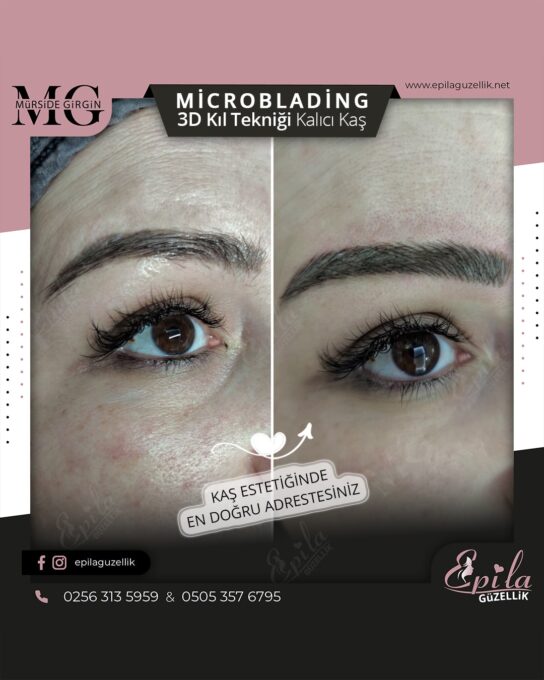 Nazilli - Microblading 3D Kıl Tekniği Kalıcı Kaş Kontürü